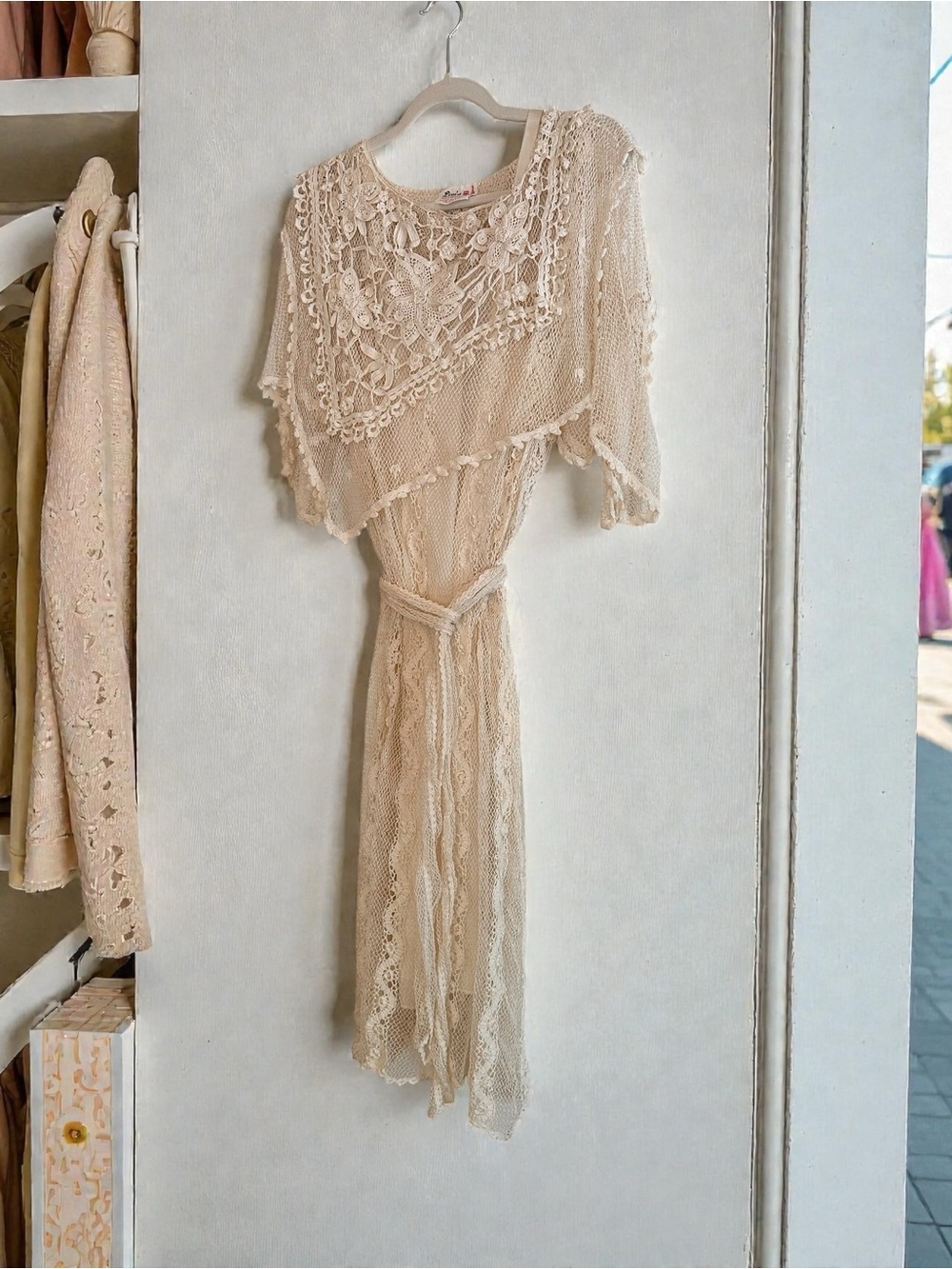 Vintage Intricate Crochet Lace Dress